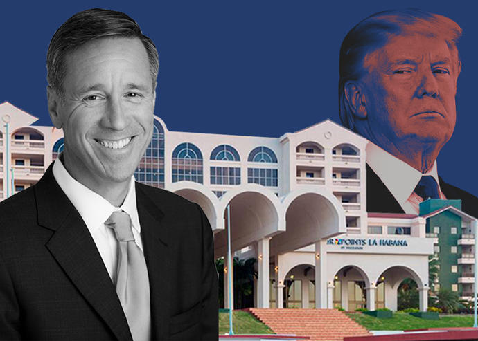 Marriott CEO Arne M. Sorenson. President Donald Trump and Marriott Four Points in Havana (Getty)