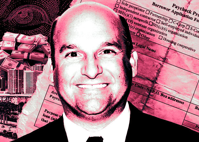 Developer Eric Sheppard ((Illustration by Steven Dilakian for The Real Deal with Getty Images, U.S. Small Business Administration)