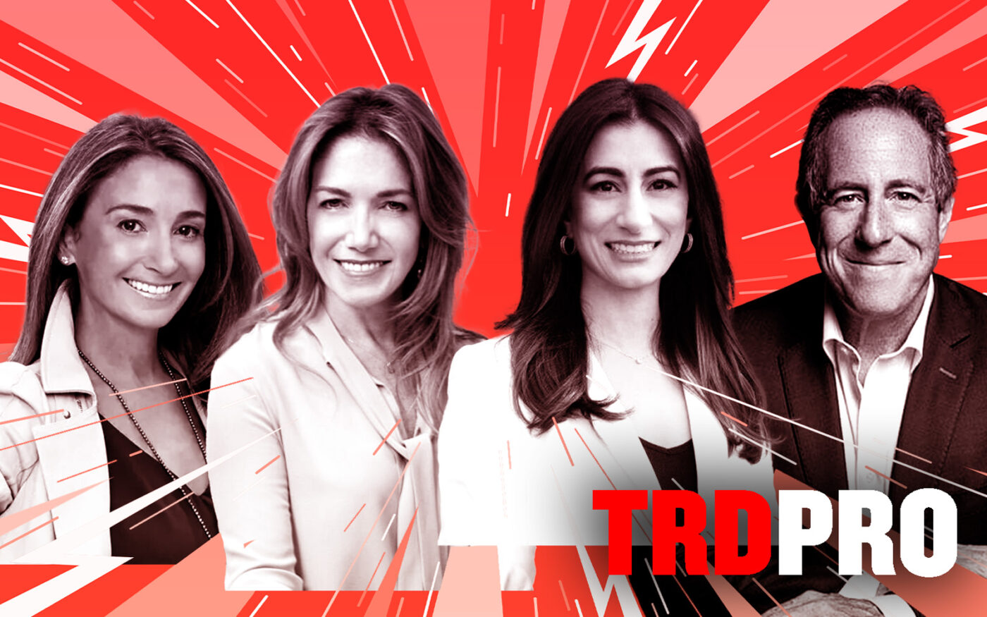 From left: Corcoran's Kelly Mack, Douglas Elliman's Susan de Franca, Compass' Neda Navab and BHS' Stephen Kliegerman