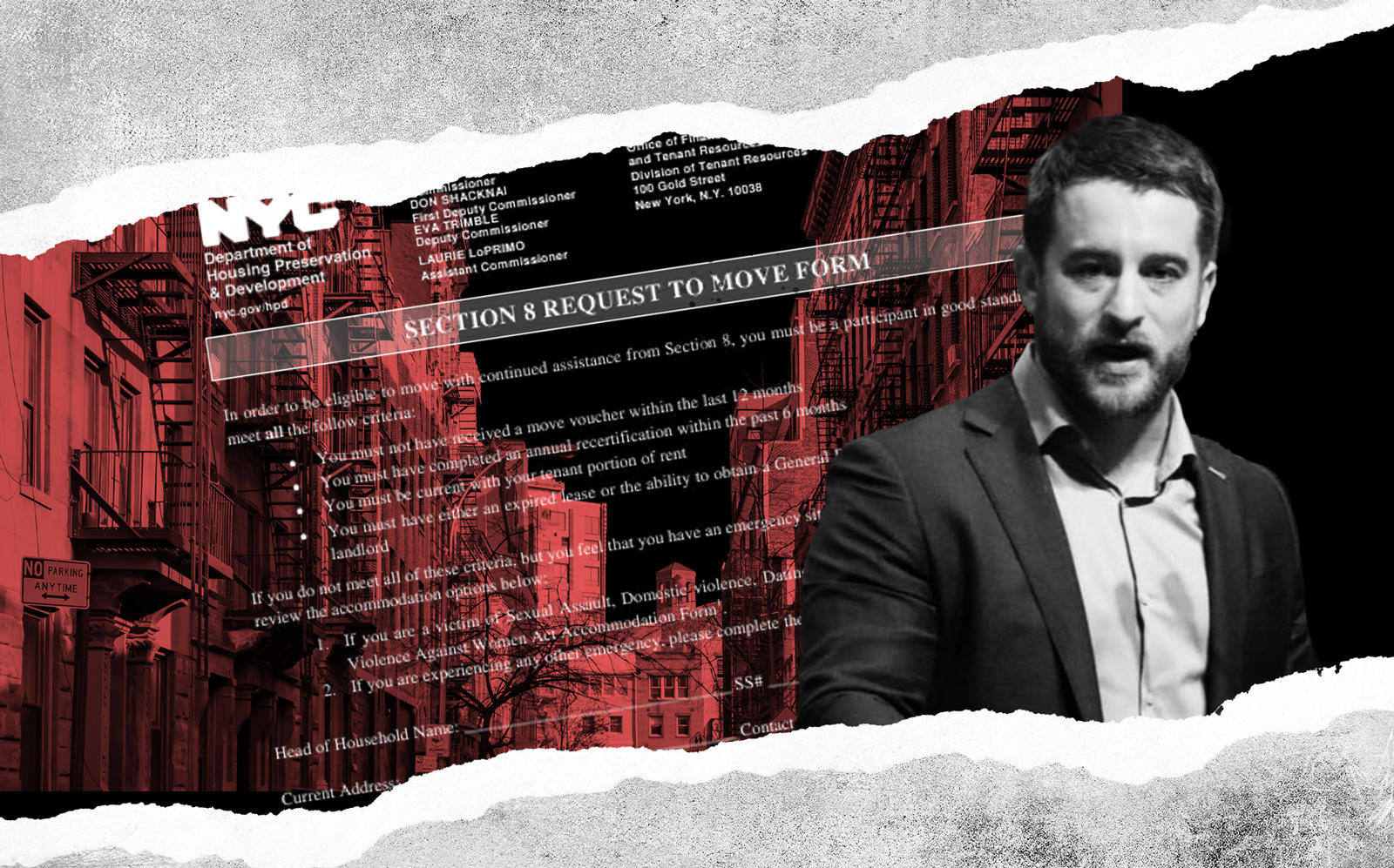 Aaron Carr of Housing Rights Initiative (Facebook, iStock)