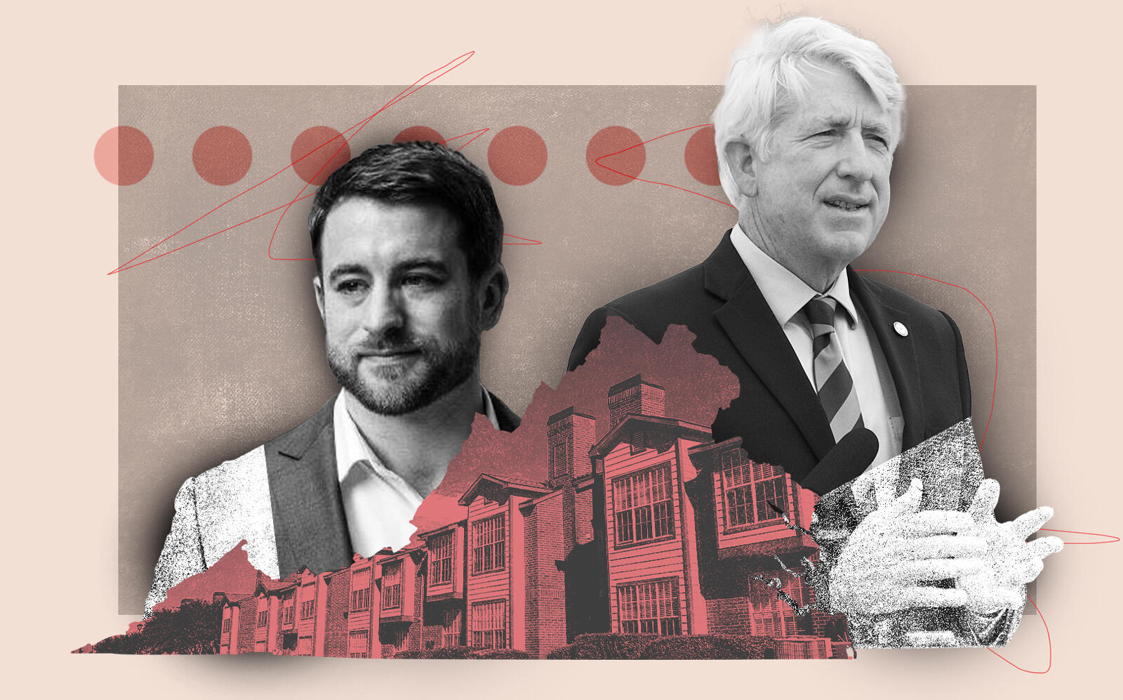 HRI founder Aaron Carr and Virginia Attorney General Mark Herring (Facebook, Getty)