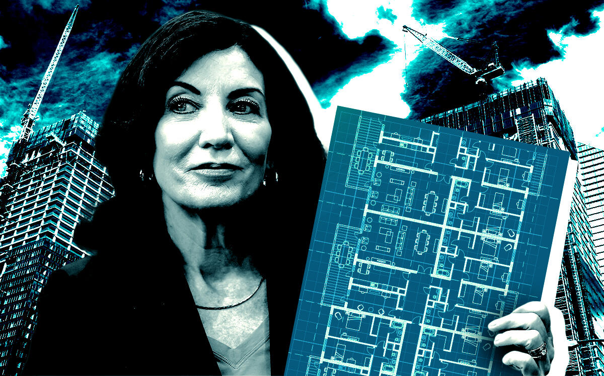 A photo illustration of Governor of New York Kathy Hochul (Getty)