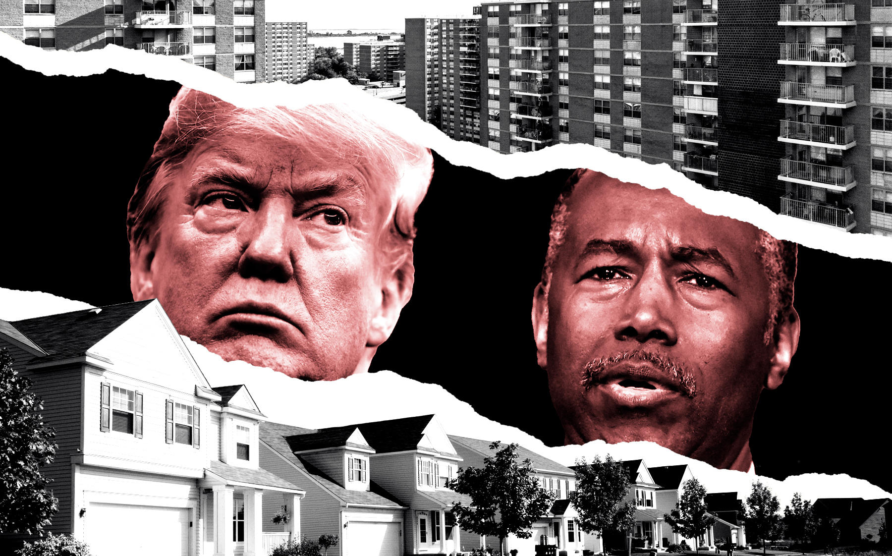 President Donald Trump and HUD Secretary Ben Carson (Getty; iStock)
