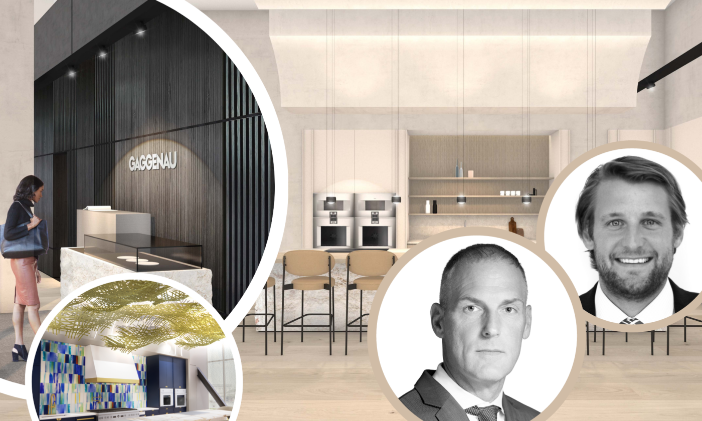 <p>Pictured: Christopher Kaeser, Senior Vice President of Sales for BSH Home Appliances, Thomas Staebler, Senior Director of Sales for BSH Experience and Design Centers in North America</p>